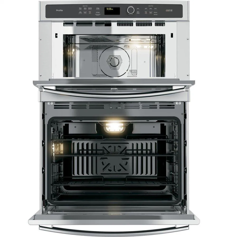 Ge Appliances PT9800SHSS Ge Profile&#8482; 30 In. Combination Double Wall Oven With Convection And Advantium Technology