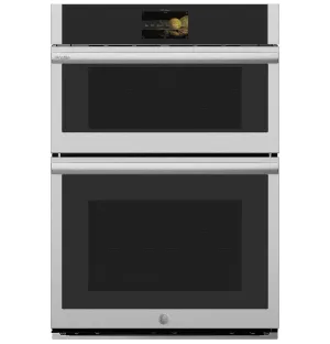 Ge Appliances PT9900SWSS Ge Profile&#8482; 30 In. Combination Double Wall Oven With Convection, Air Fry, Steam, Sous Vide, And Advantium Technology