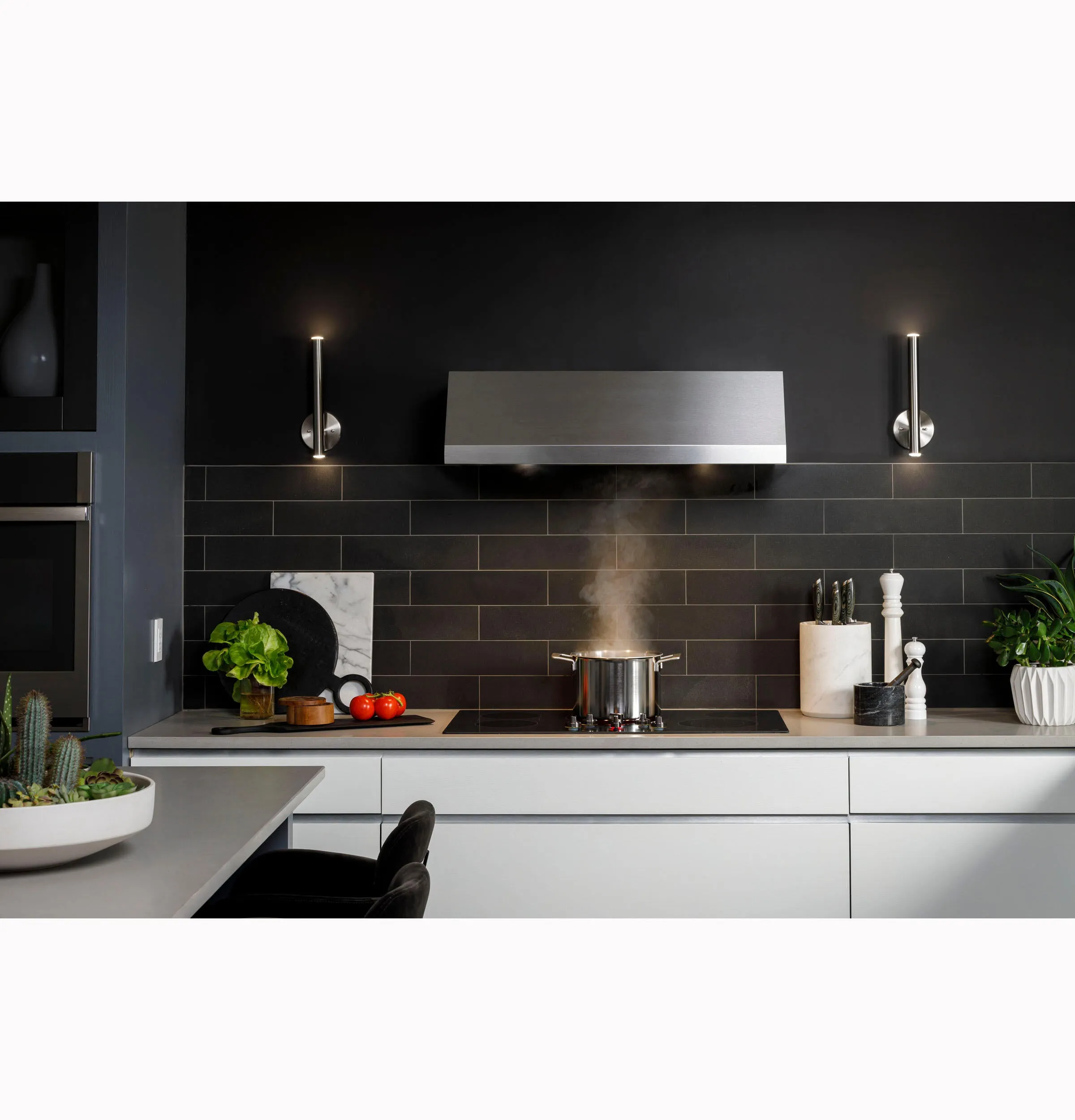 Ge Appliances UVW8304SPSS 30" Designer Wall Mount Hood W/ Dimmable Led Lighting