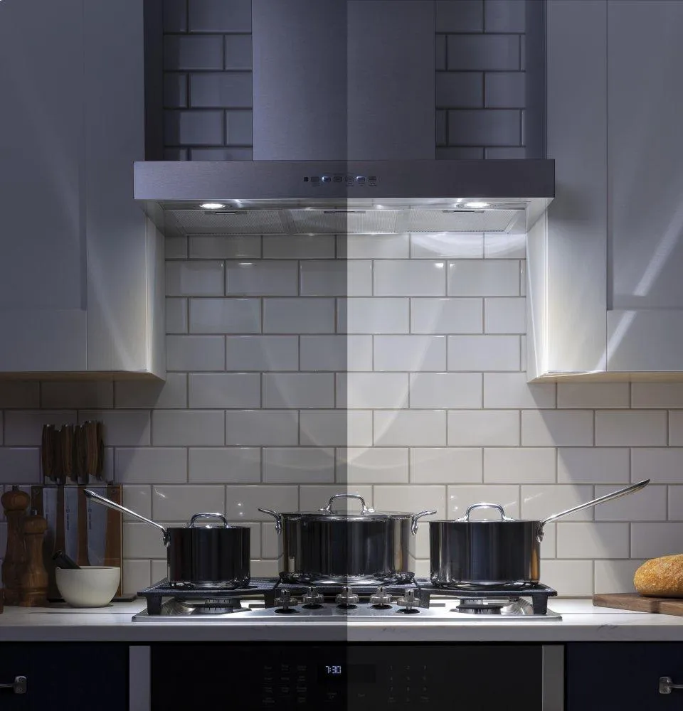 Ge Appliances UVW8361SLSS 36" Designer Wall Mount Hood W/ Dimmable Led Lighting