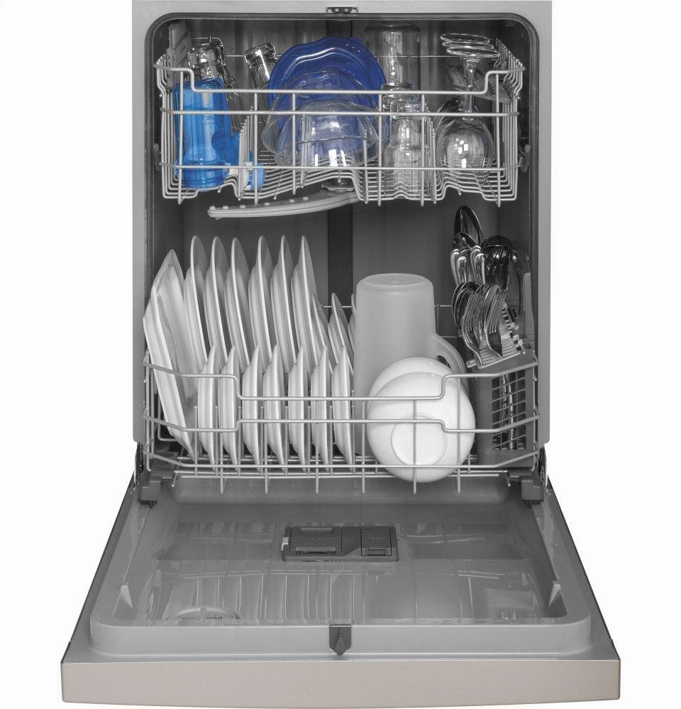 Ge Appliances GDF530PSMSS Ge Front Control With Plastic Interior Dishwasher With Sanitize Cycle & Dry Boost