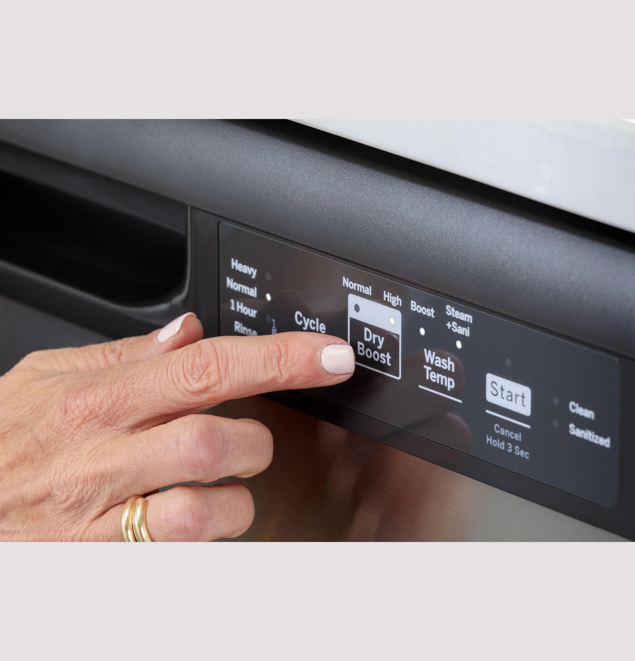 Ge Appliances GDF535PGRWW Ge Dishwasher With Front Controls