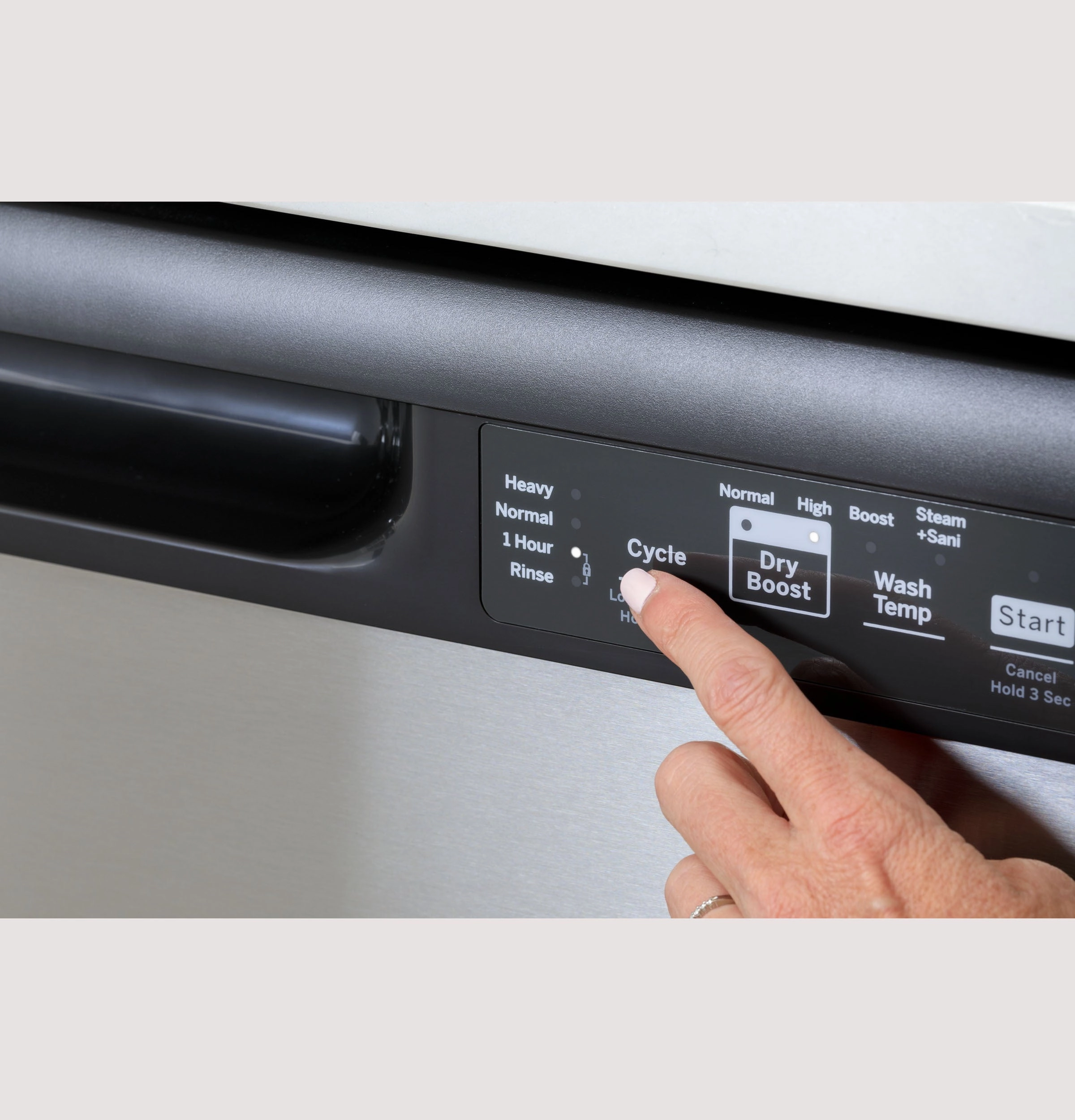Ge Appliances GDF535PGRWW Ge Dishwasher With Front Controls