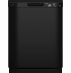 Ge Appliances GDF550PGRBB Ge Front Control With Plastic Interior Dishwasher With Sanitize Cycle & Dry Boost