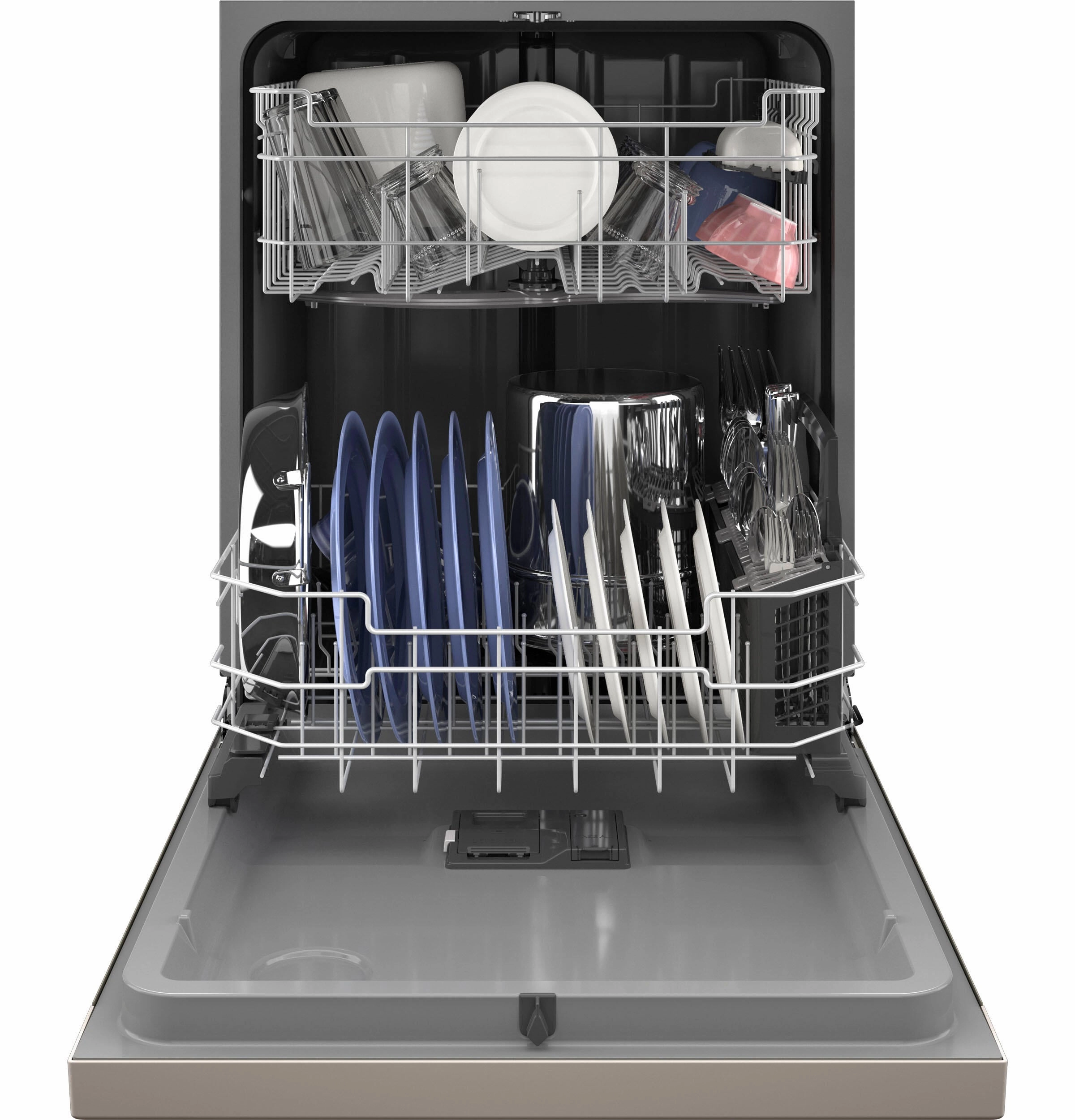 Ge Appliances GDF550PMRES Ge Front Control With Plastic Interior Dishwasher With Sanitize Cycle & Dry Boost