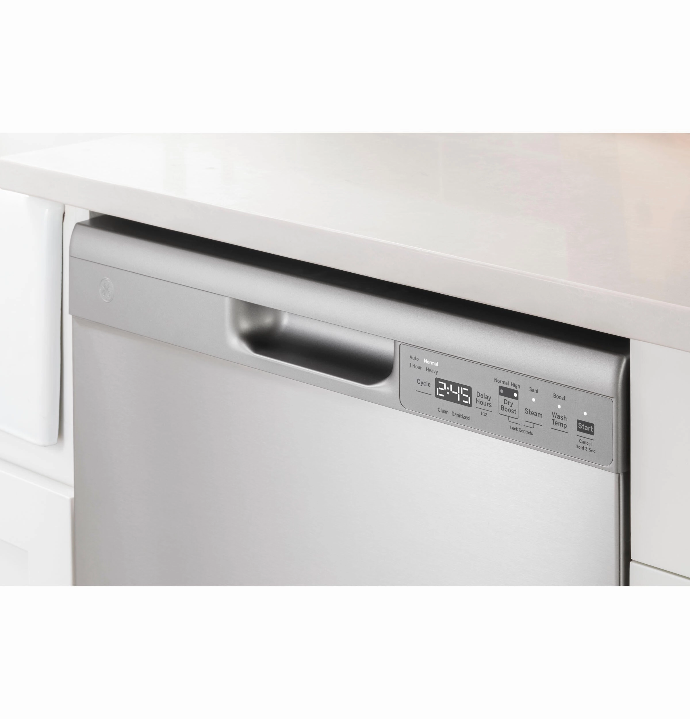 Ge Appliances GDF550PMRES Ge Front Control With Plastic Interior Dishwasher With Sanitize Cycle & Dry Boost