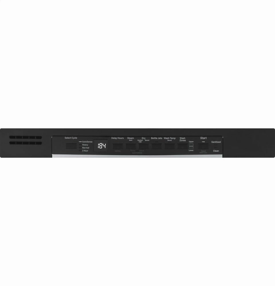 Ge Appliances GDF630PGMBB Ge Front Control With Plastic Interior Dishwasher With Sanitize Cycle & Dry Boost