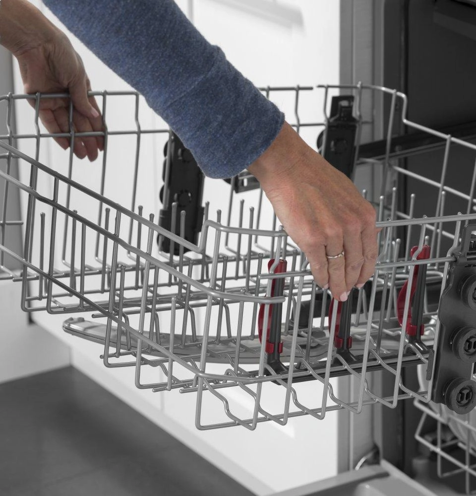 Ge Appliances GDF630PGMBB Ge Front Control With Plastic Interior Dishwasher With Sanitize Cycle & Dry Boost