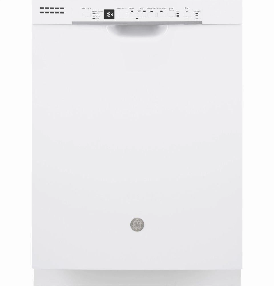 Ge Appliances GDF640HGMWW Ge Front Control With Stainless Interior Door Dishwasher With Sanitize Cycle & Dry Boost