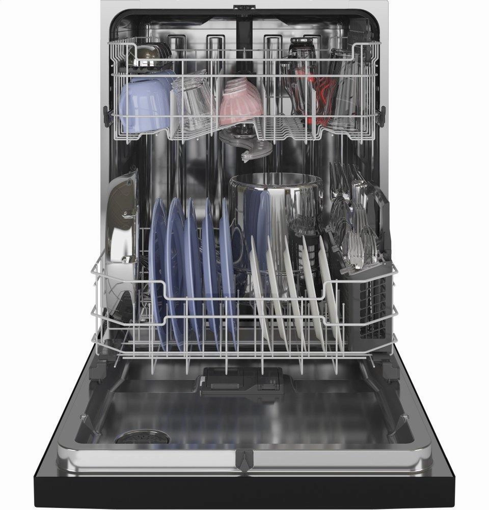 Ge Appliances GDF645SGNBB Ge Front Control With Stainless Steel Interior Dishwasher With Sanitize Cycle & Dry Boost