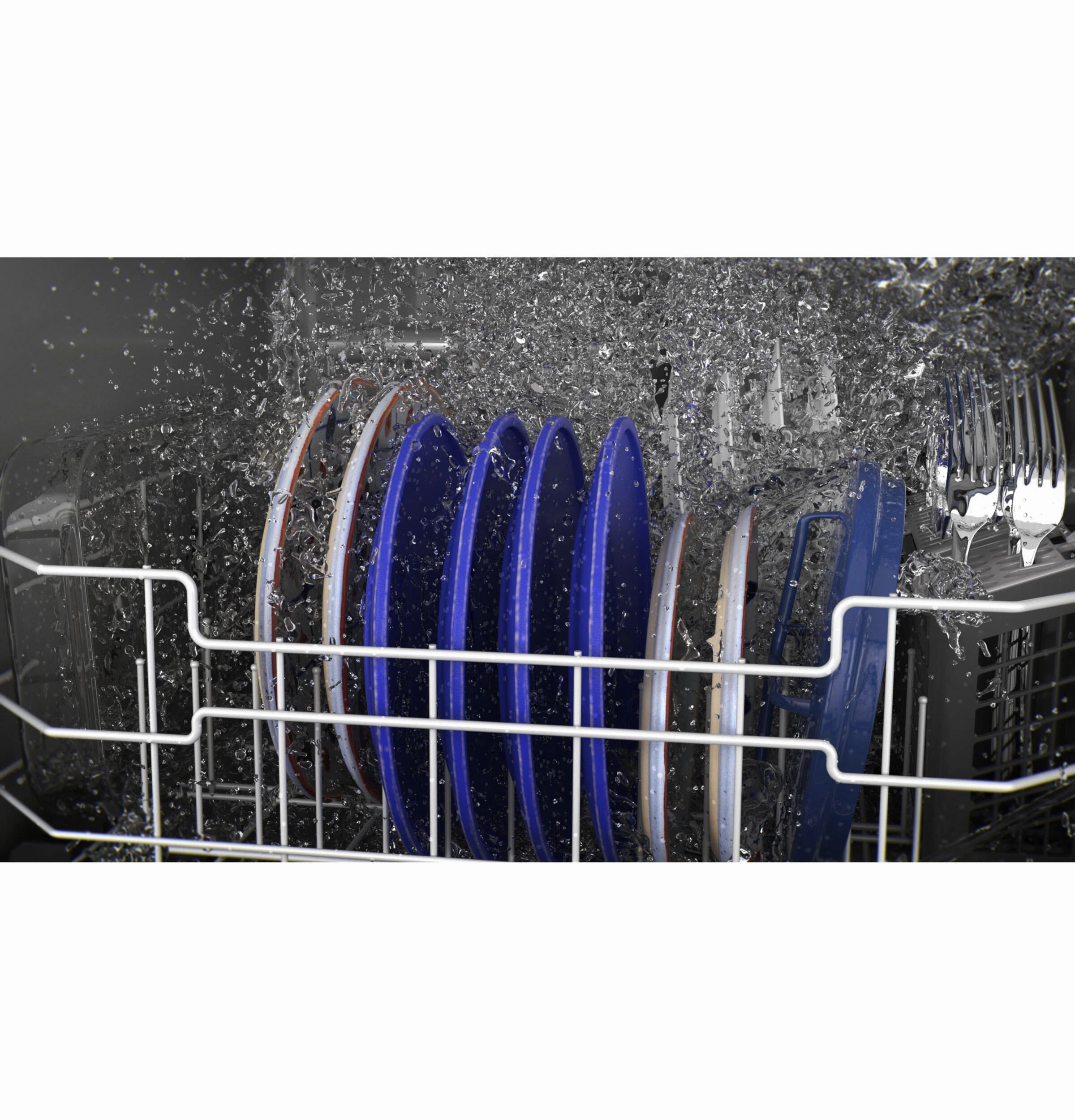 Ge Appliances GDP630PGRBB Ge Top Control With Plastic Interior Dishwasher With Sanitize Cycle & Dry Boost