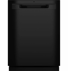 Ge Appliances GDP630PGRBB Ge Top Control With Plastic Interior Dishwasher With Sanitize Cycle & Dry Boost