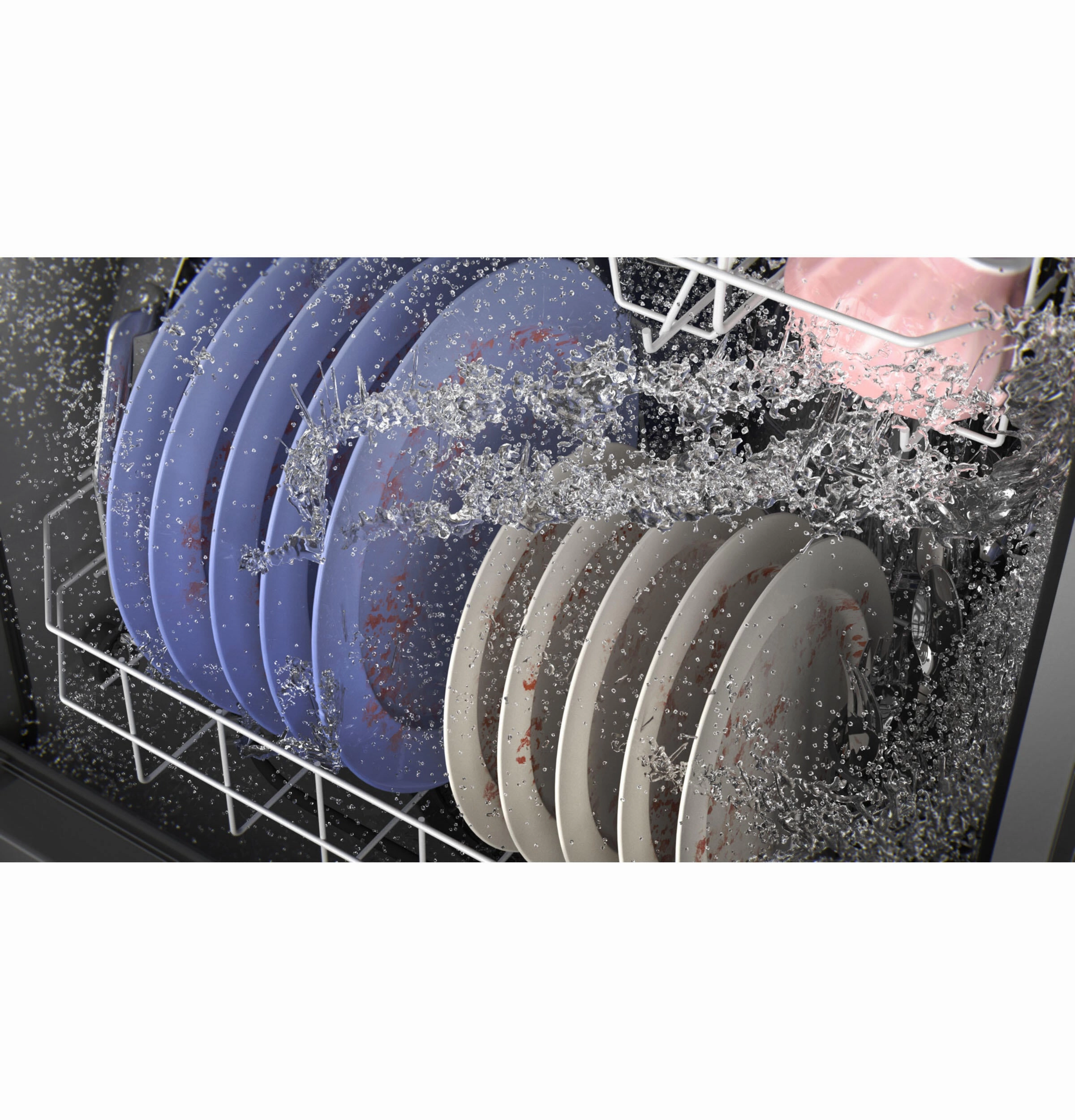 Ge Appliances GDP630PGRBB Ge Top Control With Plastic Interior Dishwasher With Sanitize Cycle & Dry Boost
