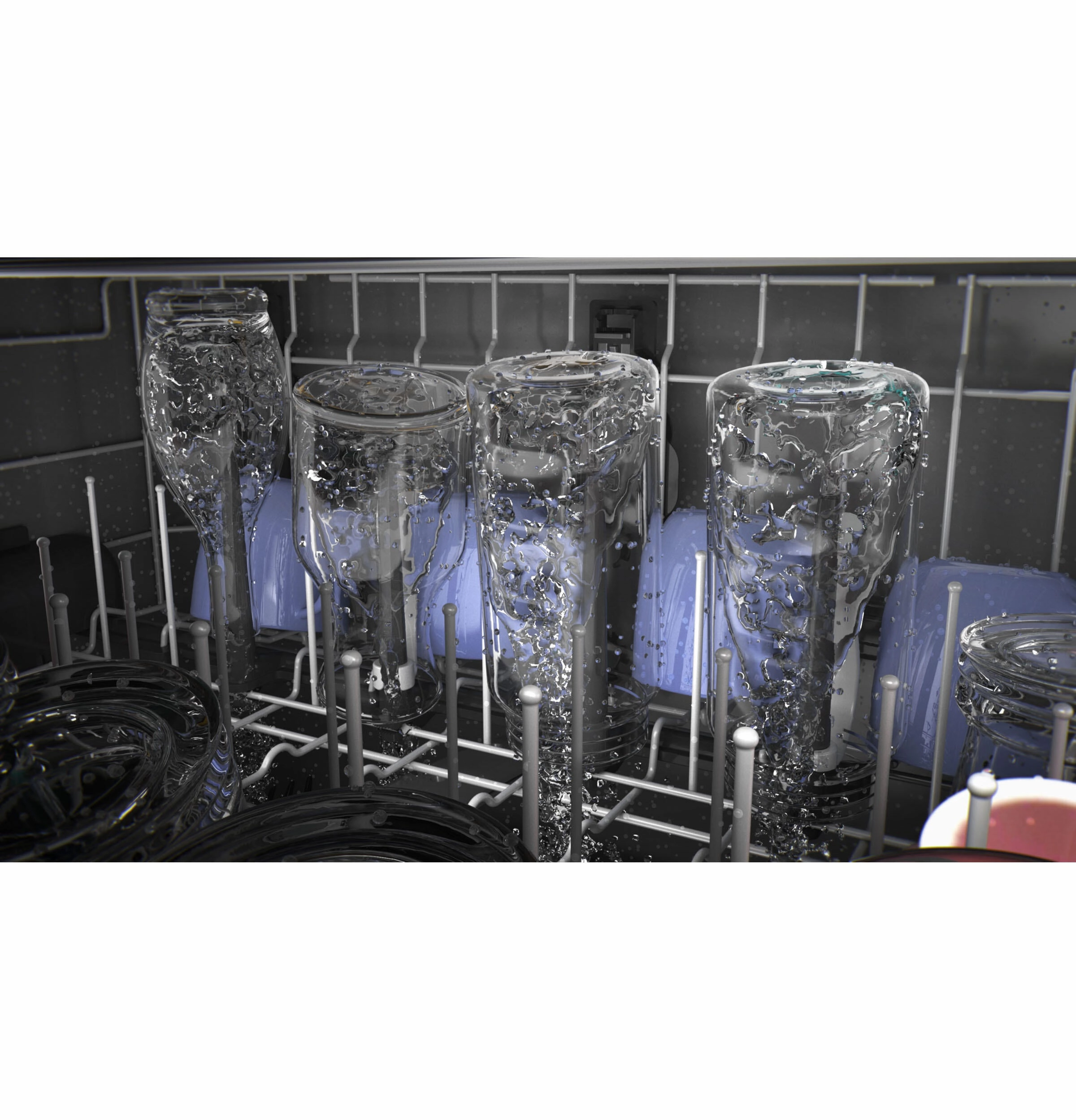 Ge Appliances GDP630PGRBB Ge Top Control With Plastic Interior Dishwasher With Sanitize Cycle & Dry Boost