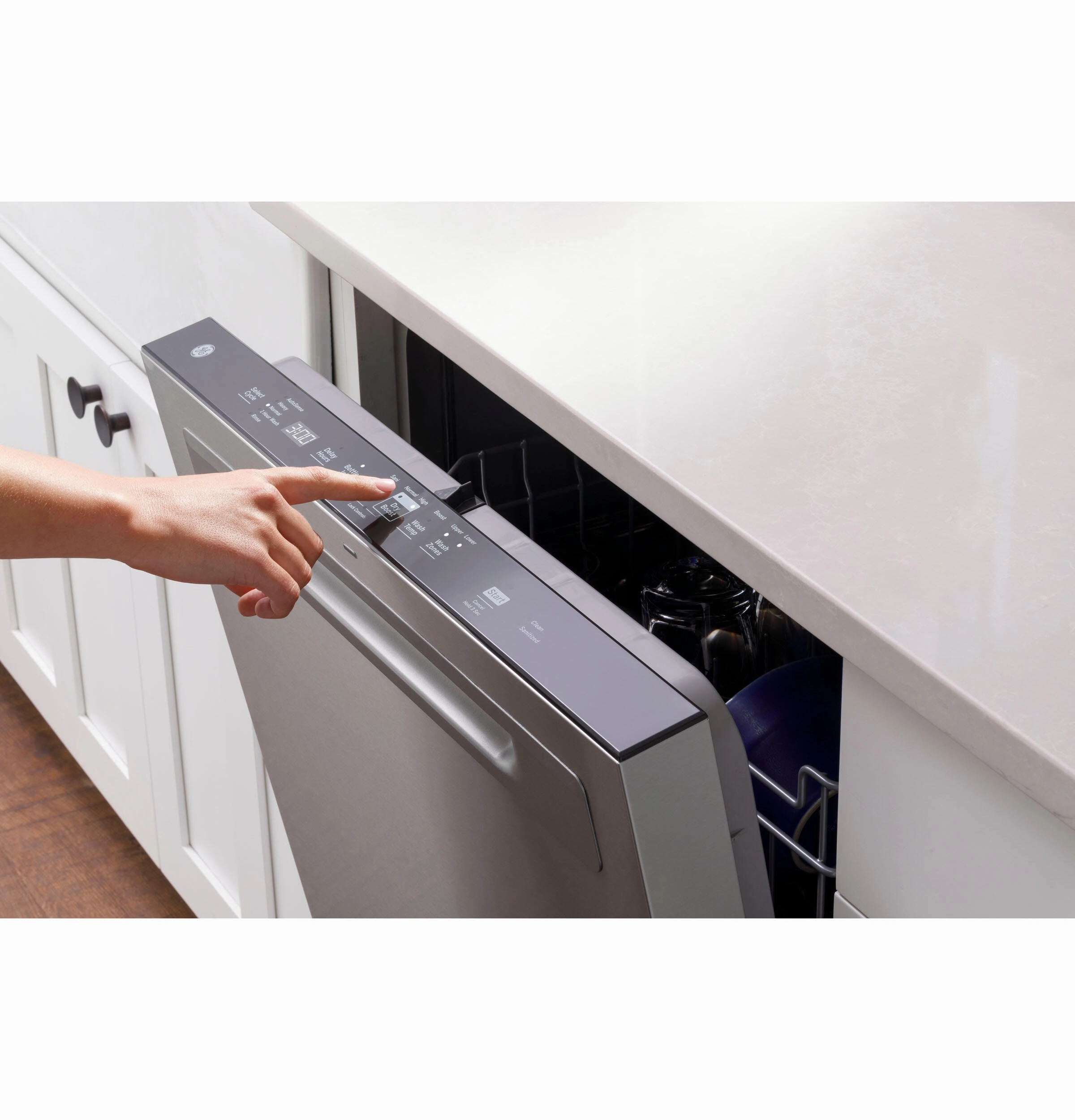 Ge Appliances GDP630PYRFS Ge Top Control With Plastic Interior Dishwasher With Sanitize Cycle & Dry Boost