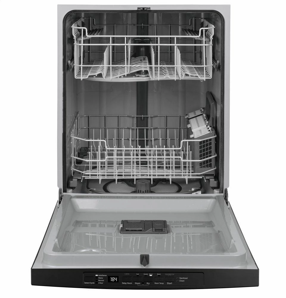 Ge Appliances GDT530PGPBB Ge Top Control With Plastic Interior Dishwasher With Sanitize Cycle & Dry Boost