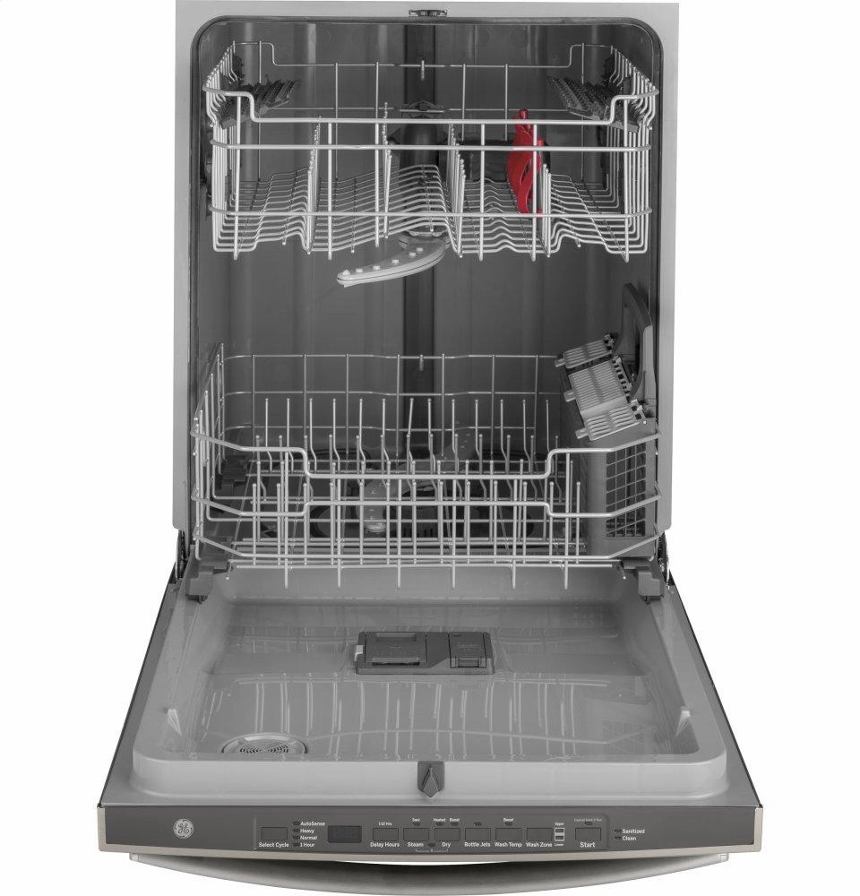 Ge Appliances GDT605PMMES Ge Top Control With Plastic Interior Dishwasher With Sanitize Cycle & Dry Boost