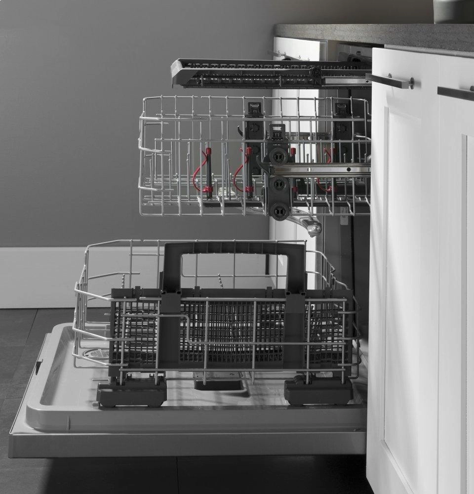Ge Appliances GDT630PGMBB Ge Top Control With Plastic Interior Dishwasher With Sanitize Cycle & Dry Boost