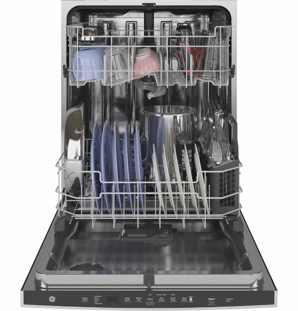 Ge Appliances GDT645SMNES Ge Top Control With Stainless Steel Interior Dishwasher With Sanitize Cycle & Dry Boost With Fan Assist
