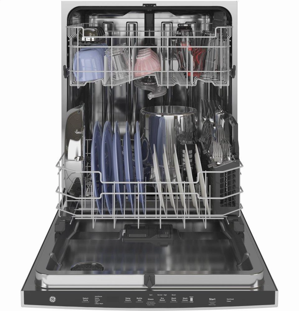 Ge Appliances GDT645SSNSS Ge Top Control With Stainless Steel Interior Dishwasher With Sanitize Cycle & Dry Boost With Fan Assist