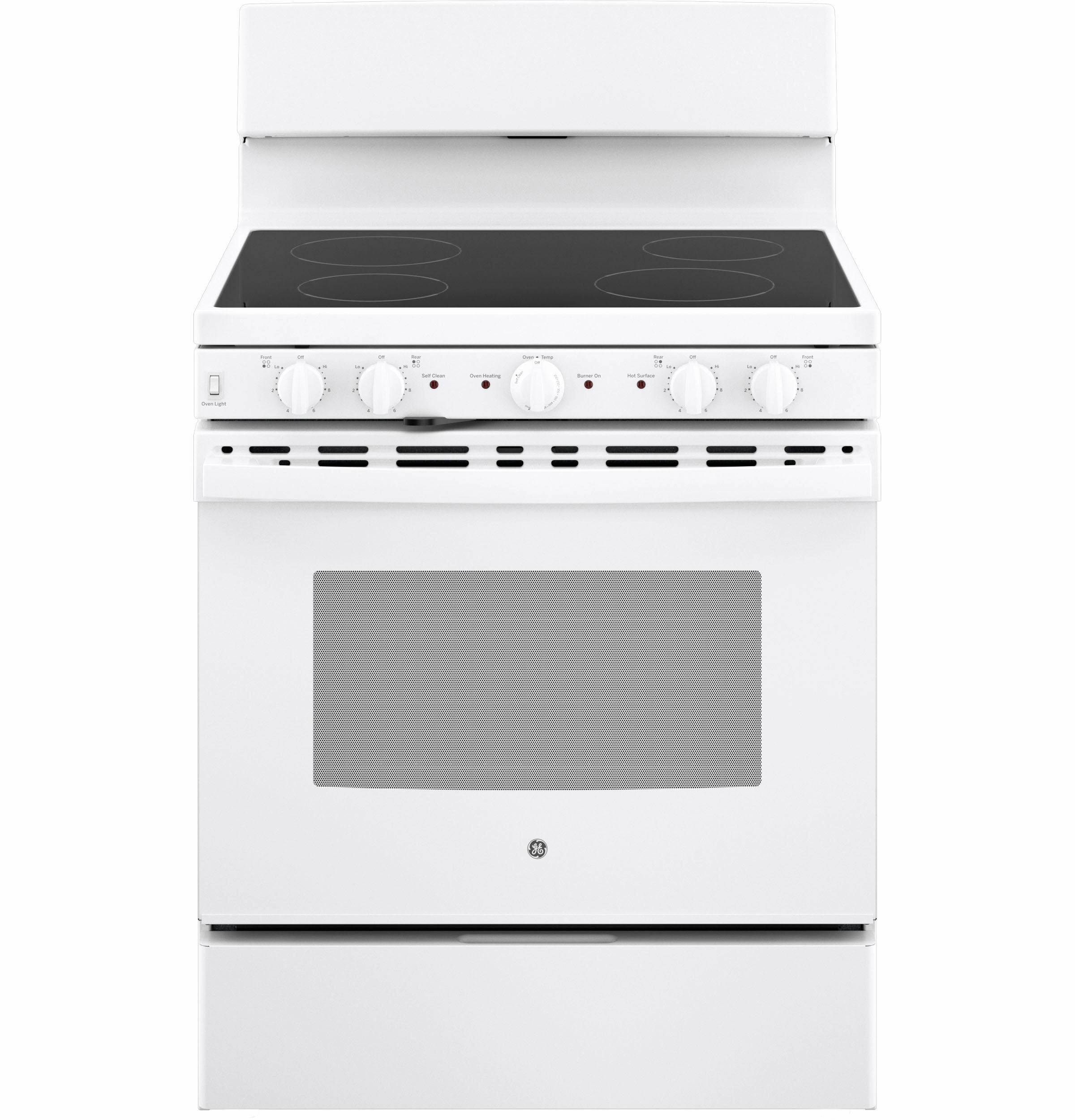 Ge Appliances JB480DYWW Ge Energy Star 30" Free-Standing Electric Radiant Smooth Cooktop Range