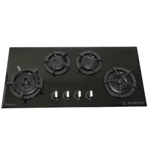 Goldline GL4BZNG 4 Burner Glass Gas Cooktop