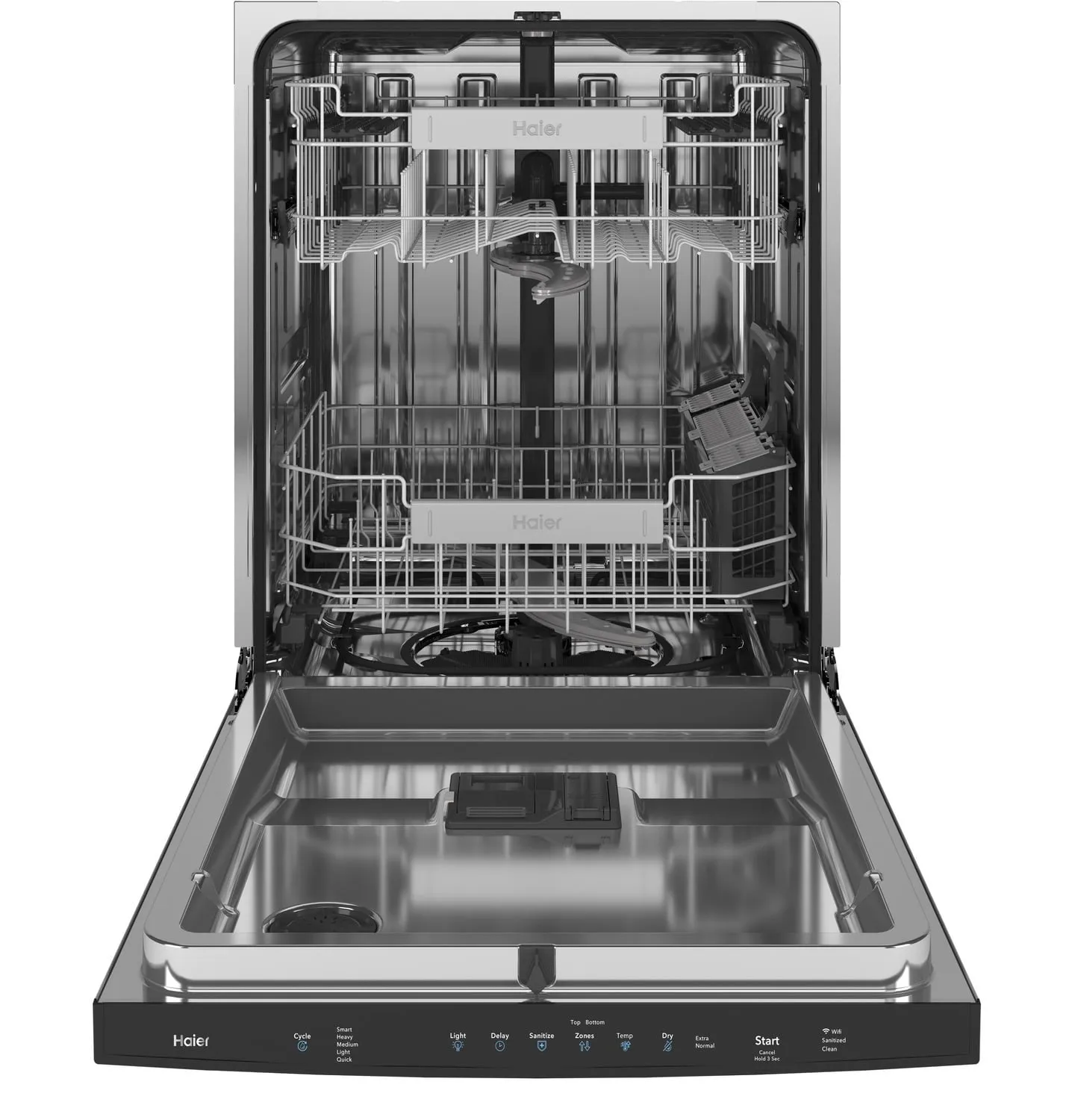 Haier QDP555SYNFS Haier Smart Top Control With Stainless Steel Interior Dishwasher With Sanitize Cycle