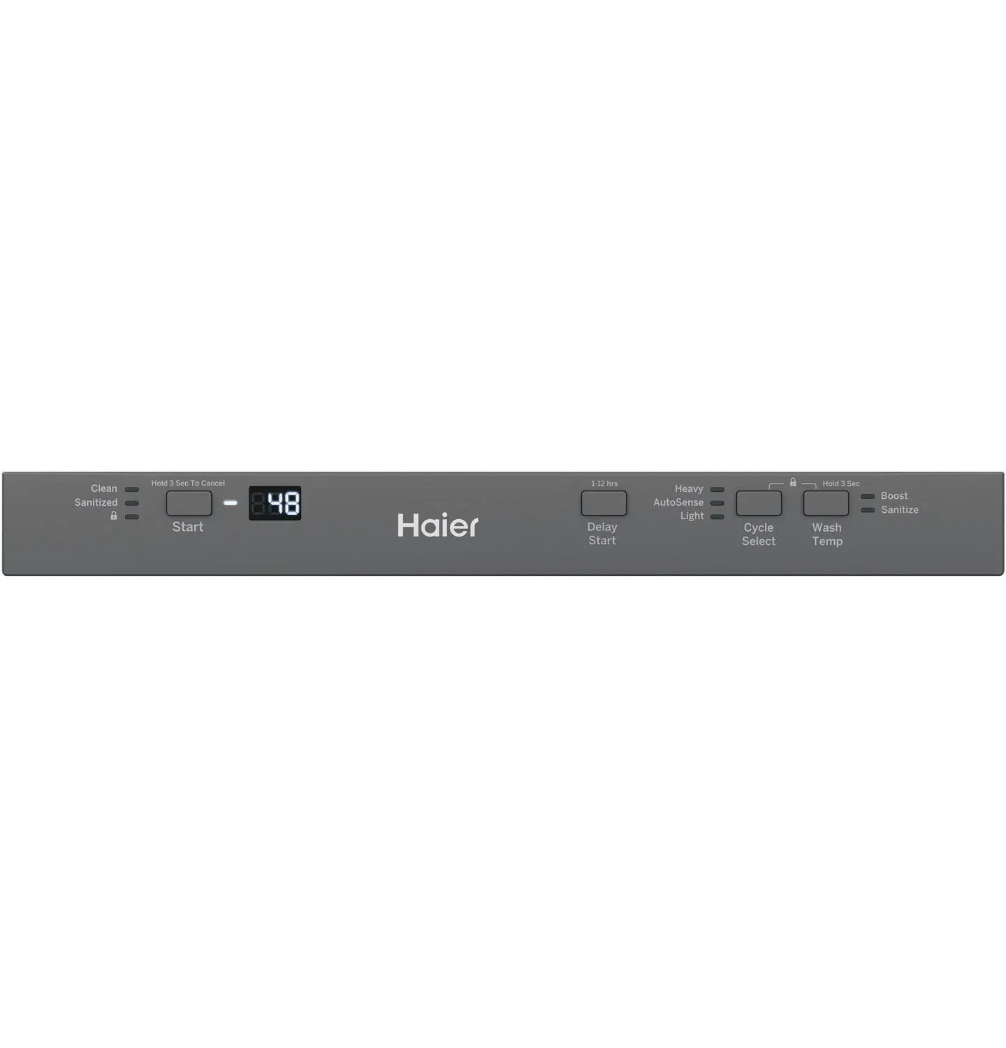 Haier QDT125SSLSS Haier 18" Stainless Steel Interior Dishwasher With Sanitize Cycle