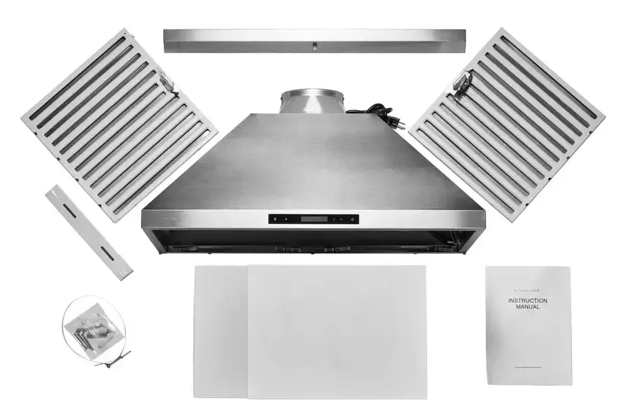 HauslaneChef Convertible Stainless Steel Wall Mount Range Hood with Size Options (WM-538SS)