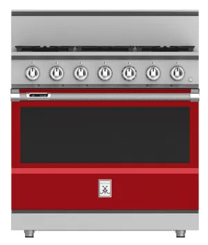Hestan KRD365LPRD 36" 5-Burner Dual Fuel Range - Liquid Propane - Red / Matador