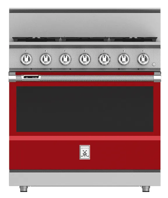 Hestan KRD365LPRD 36" 5-Burner Dual Fuel Range - Liquid Propane - Red / Matador