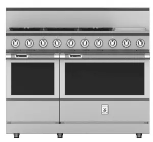 Hestan KRD485GDLP 48" 5-Burner Dual Fuel Range With 12" Griddle - Liquid Propane - Stainless Steel / Steeletto