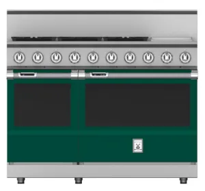 Hestan KRD485GDNGGR 48" 5-Burner Dual Fuel Range With 12" Griddle - Natural Gas - Green / Grove
