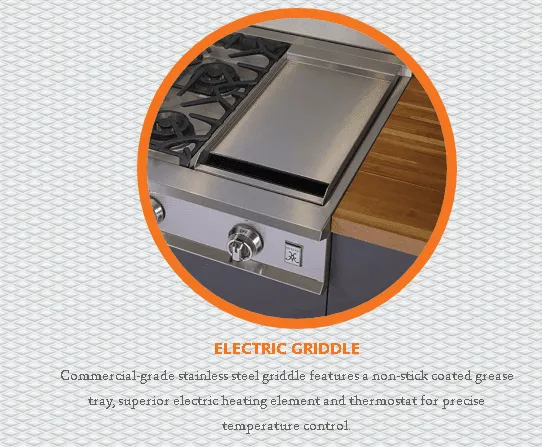 Hestan KRT364GDLPBG 36" 4-Burner Rangetop With 12" Griddle - Liquid Propane - Burgundy / Tin Roof