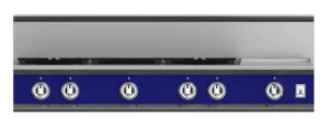 Hestan KRT485GDLPBU 48" 5-Burner Rangetop With 12" Griddle - Liquid Propane - Blue / Prince