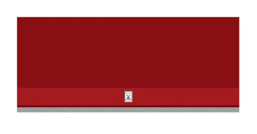 Hestan KVP42RD 42" Pro Canopy Hood - Red / Matador