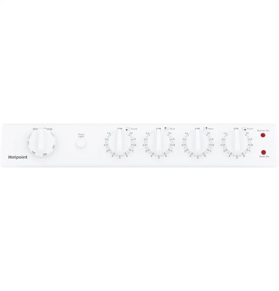 Hotpoint RAS240DMWW Hotpoint 24" Electric Free-Standing Front-Control Range