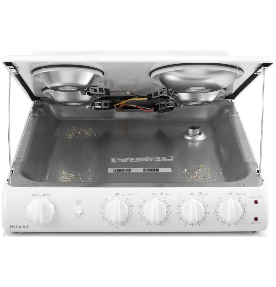 Hotpoint RAS240DMWW Hotpoint 24" Electric Free-Standing Front-Control Range