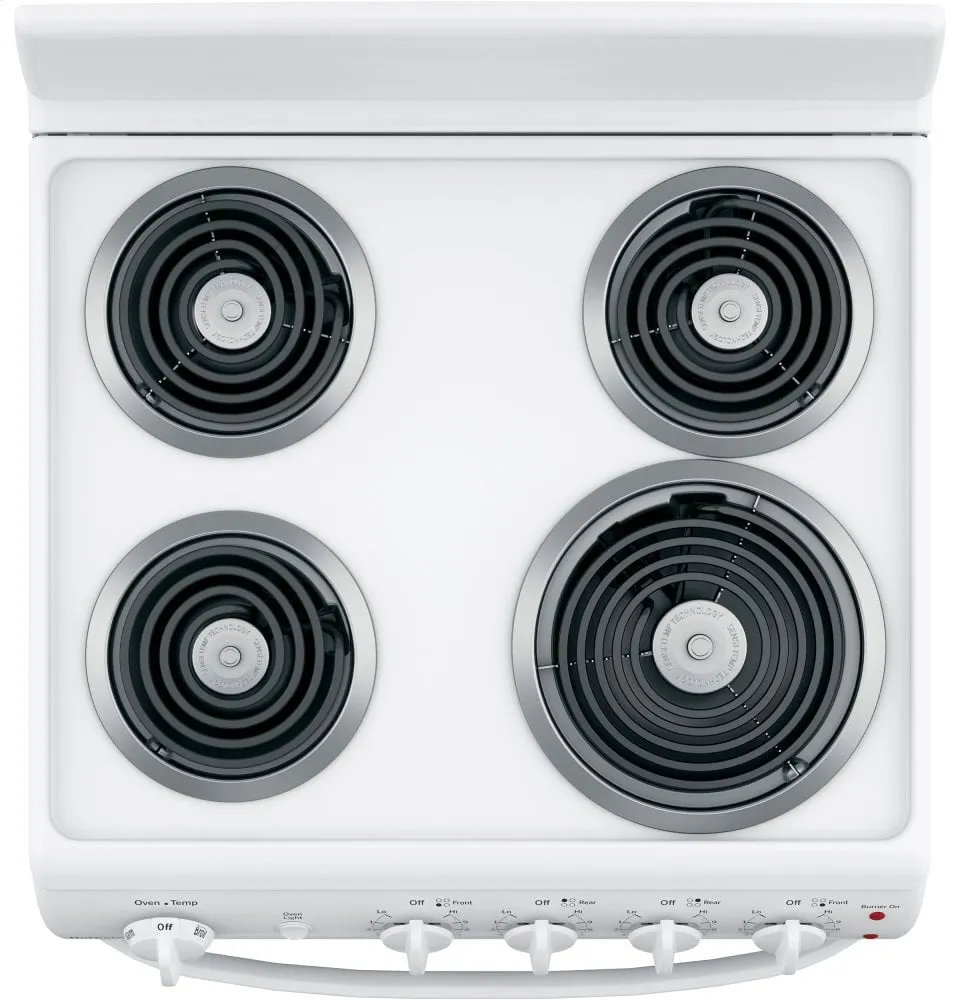 Hotpoint RAS300DMWW Hotpoint 24" Free-Standing Front-Control Electric Range