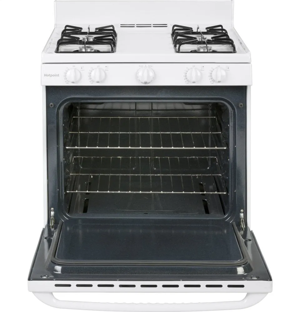 Hotpoint RGBS100DMWW Hotpoint 30" Free-Standing Gas Range