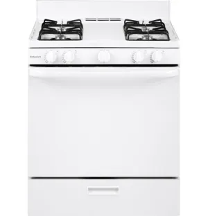Hotpoint RGBS100DMWW Hotpoint 30" Free-Standing Gas Range