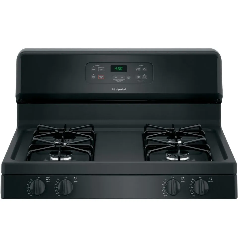 Hotpoint RGBS400DMBB Hotpoint 30" Free-Standing Standard Clean Gas Range