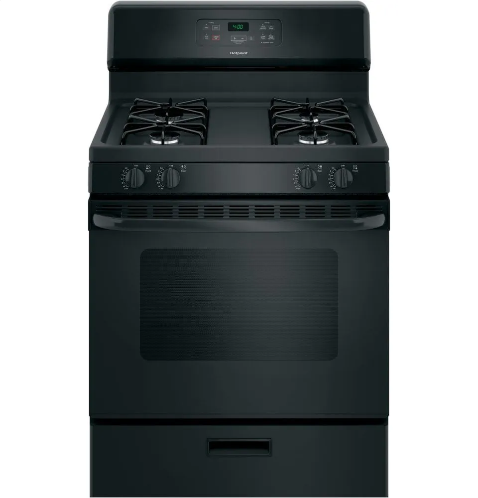 Hotpoint RGBS400DMBB Hotpoint 30" Free-Standing Standard Clean Gas Range