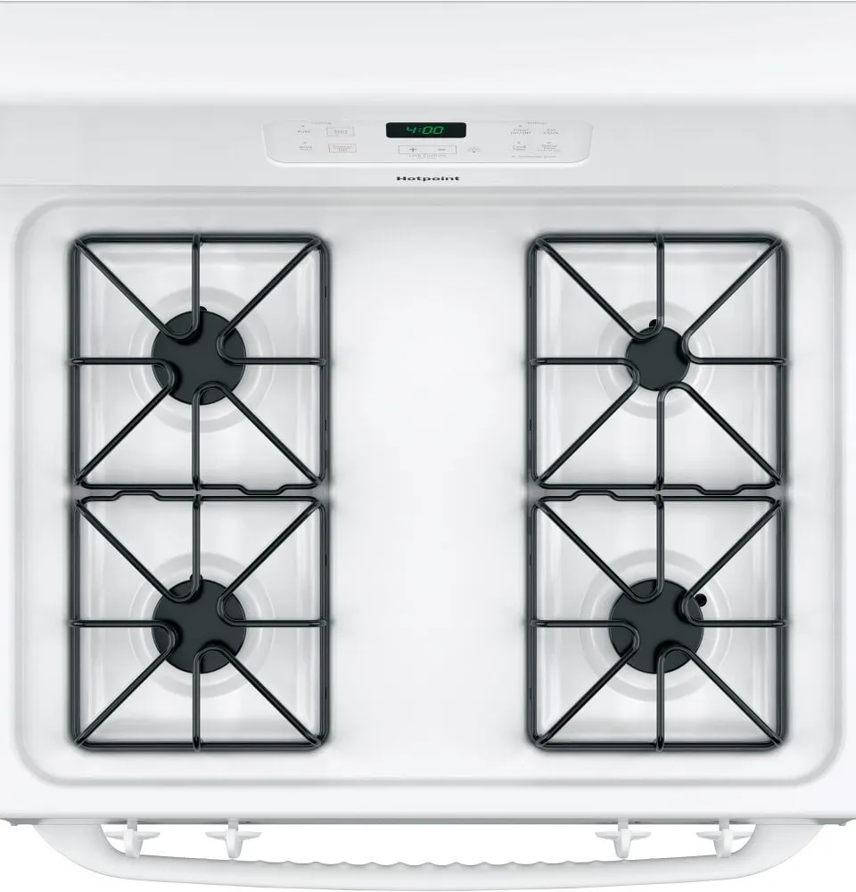 Hotpoint RGBS400DMWW Hotpoint 30" Free-Standing Standard Clean Gas Range
