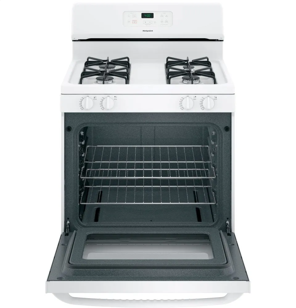 Hotpoint RGBS400DMWW Hotpoint 30" Free-Standing Standard Clean Gas Range