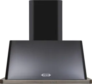 Ilve UAM90BK Majestic 36 Inch Glossy Black Wall Mount Range Hood