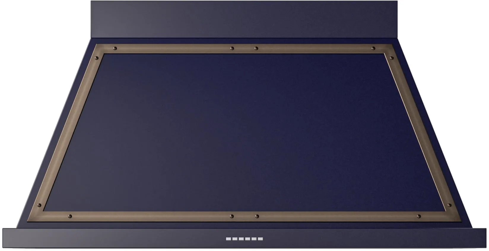 Ilve UANB48MBB Ilve Uanb48Mbb Nostalgie 48" Hood In Midnight Blue With Bronze Trim
