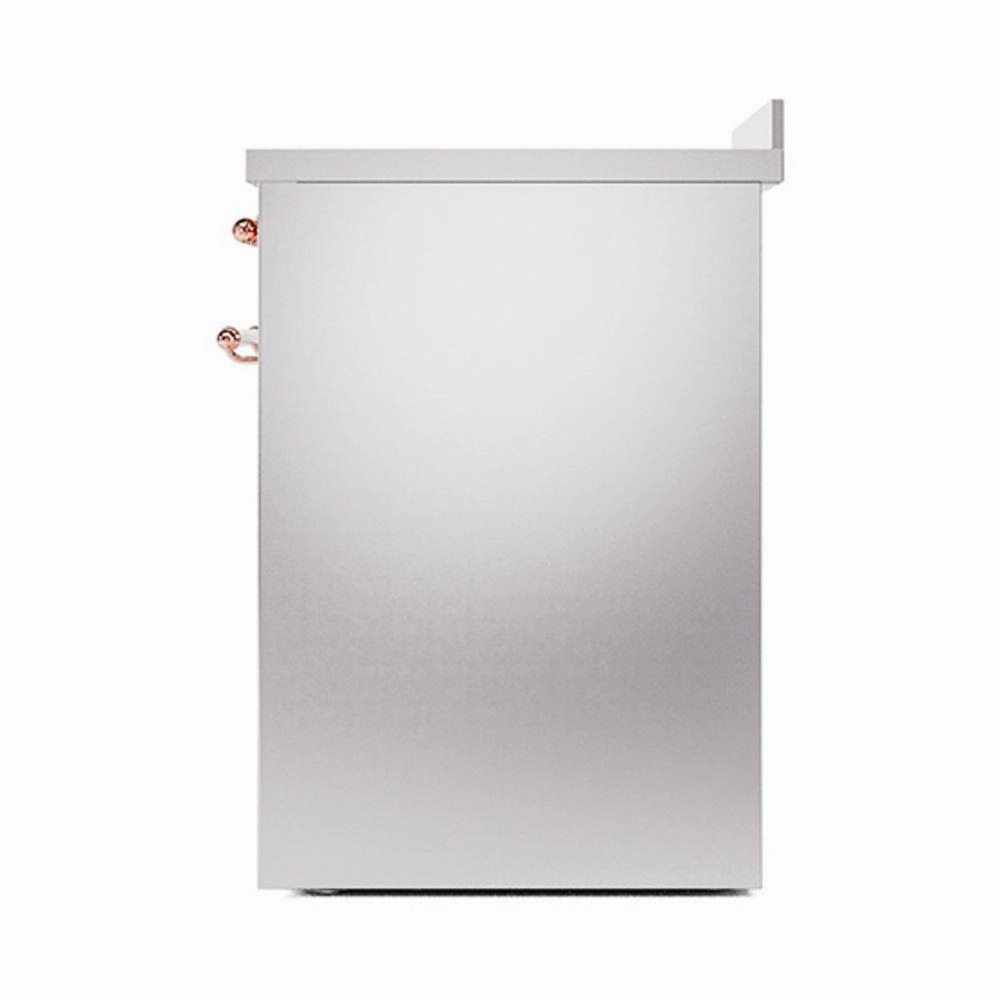 Ilve UNI304QNMPSSP Ilve Uni304Qnmpssp Nostalgie Ii Noblesse 30" Induction Range (Solid Door, Stainless Steel, Copper)