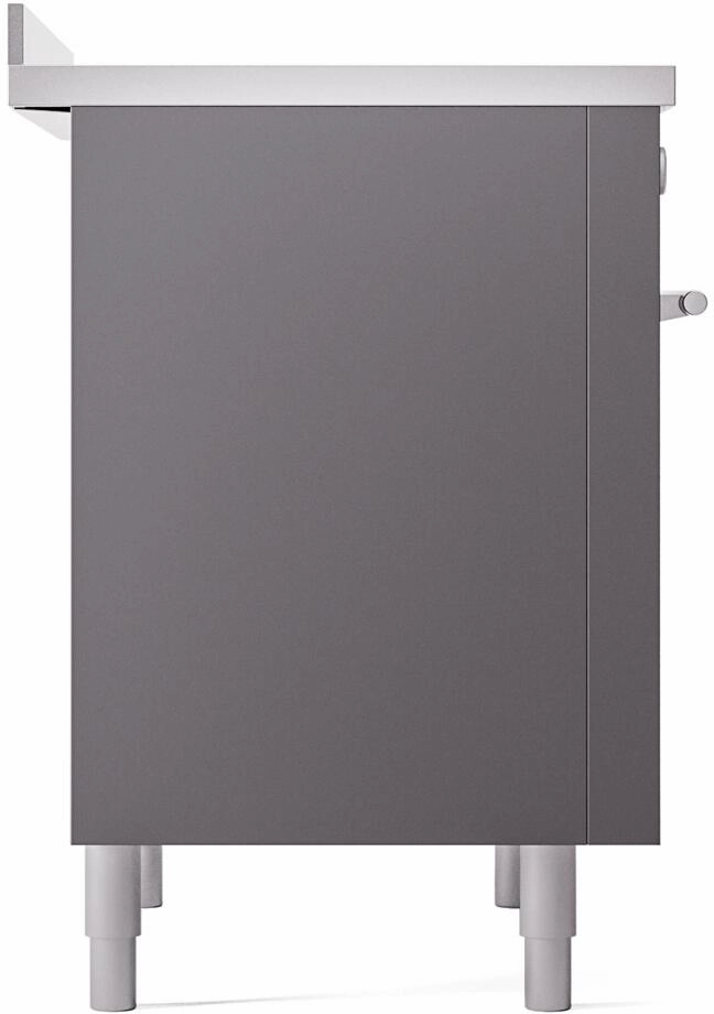 Ilve UPI366WMPMG Professional Plus Ii 36 Inch Electric Freestanding Range In Matte Graphite With Trim