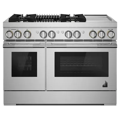 Jennair JDRP748HL Rise 48" Dual-Fuel Professional-Style Range With Chrome-Infused Griddle And Grill